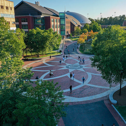 An aerial view over Fairfield way